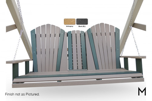 Adirondack Settee Swing with A-Frame