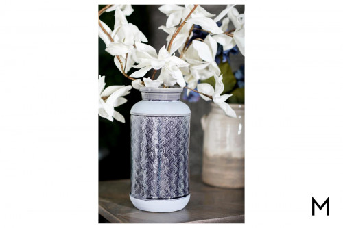 Decorative Blue Glazed Ceramic Vase
