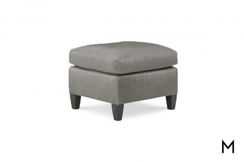 Leather Accent Ottoman