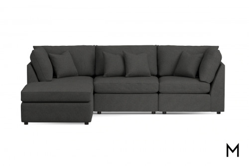 Barton Chaise Three-Piece Sectional Sofa