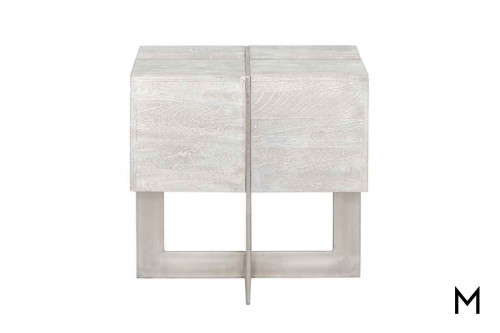 Desmond End Table in White