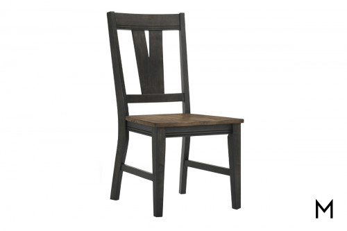 Harper Dining Chair with V-Shape Slat Back