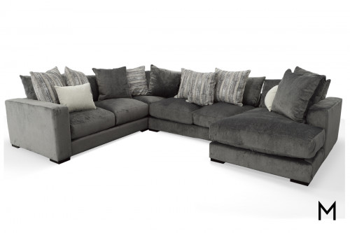 Langston Four-Piece Sectional Sofa with Chaise