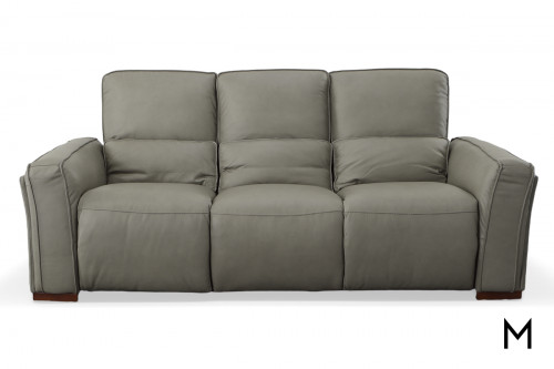 Eugenio Leather Reclining Sofa with Two Reclining Sections