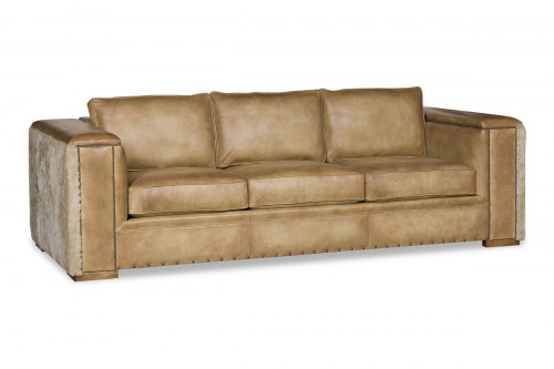 Ramsay Leather Sofa with Nailhead Trim