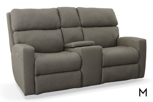 Scout Power Reclining Loveseat with Console and Power Adjustable Headrest and Lumbar