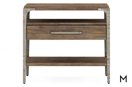 Schuler Leg Nightstand with One Drawer
