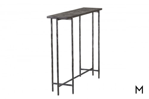 Stone-Top Console Table