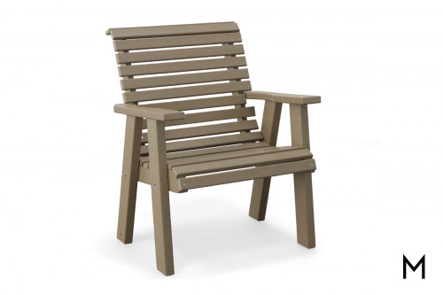 Roll-Back Patio Chair in Weatherwood