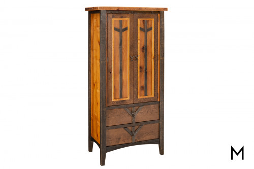 Yellowstone Dutton Armoire with Two-Doors and Two-Drawers