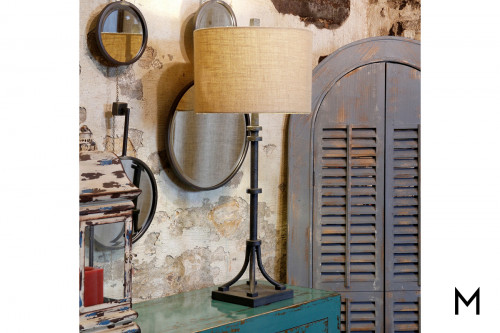 Industrial Iron Table Lamp