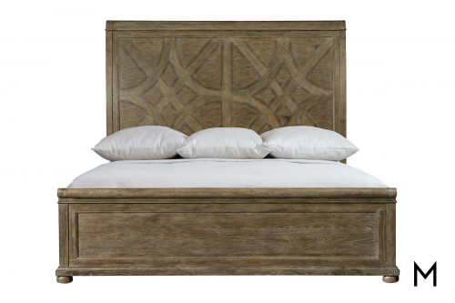 Rustic King Panel Bed