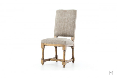 Ashton Upholstered Dining Chair featuring Heavy Jute in Taupe