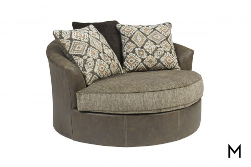 Abalone Swivel Accent Chair