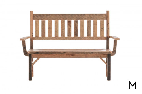Reclaimed Barn Wood Deacon's Bench