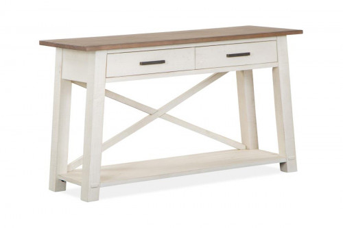 Sullivan Two-Tone Sofa Table with Two Drawers
