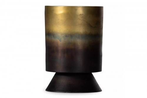 Alessandra Ombre Brass End Table