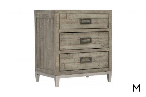 Plank Style 3-Drawer Nightstand