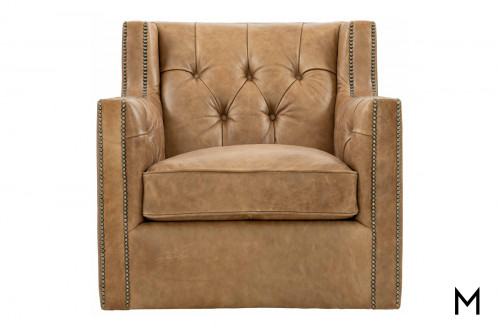 Beverly Leather Swivel Chair