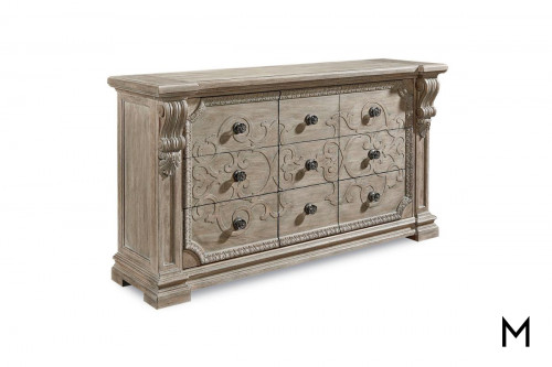 Chambers 9-Drawer Dresser with Crystal Pulls
