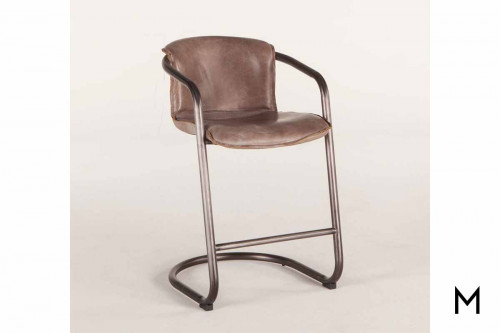 Portofino Antique Counter Chair in Brown