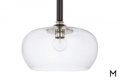 Black and Silver Pendant Light