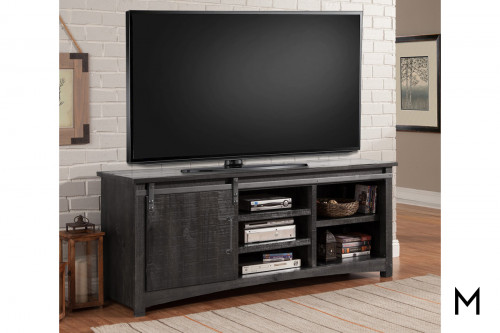 M Collection 76" Entertainment Console with Sliding Door