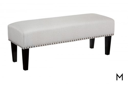 Luxe Accent Bench with Nailhead Trim