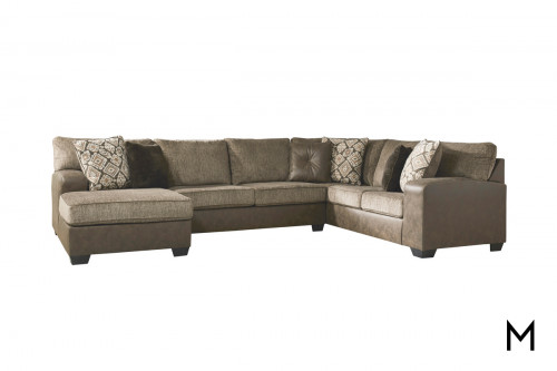Abalone 3 Piece Sectional with Chaise