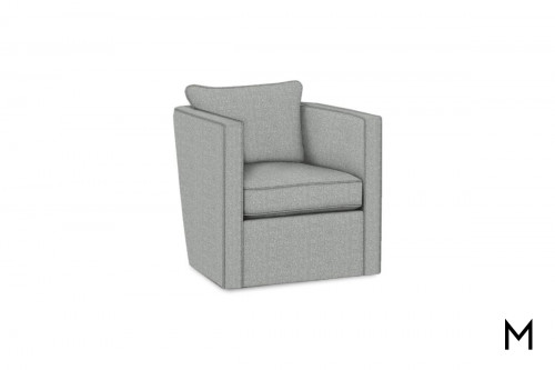 Roth Swivel Accent Chair in Grey