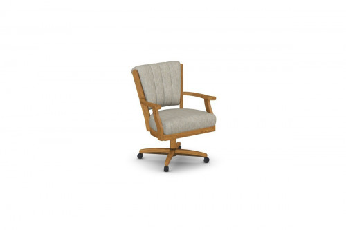Flare Back Dining Chair with Casters