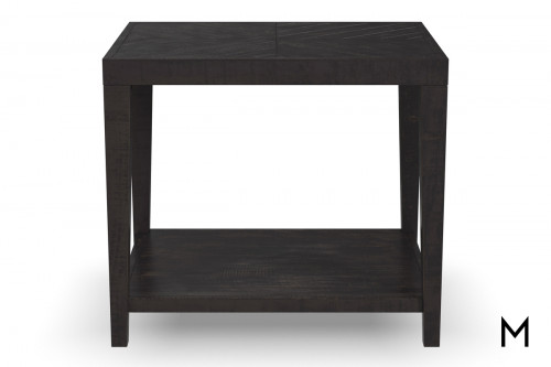 Charcoal Gray End Table