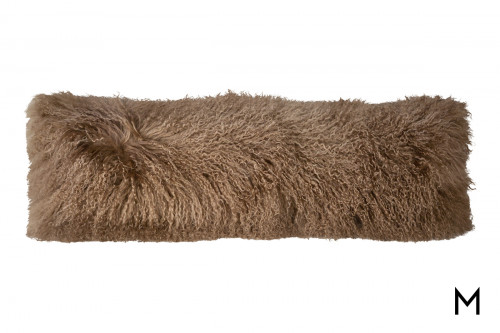 Mongolian Lamb Fur Lumbar Pillow