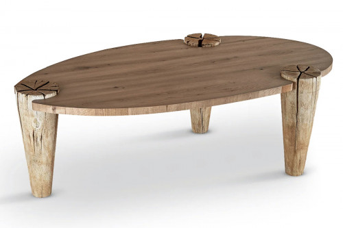 Raquel Oval Dining Table from Reclaimed Wood