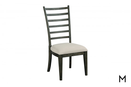 Ladder Back Dining Chair with Padded Seat