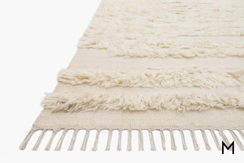 Abbot Wool Rug 7' x 9' in Ivory