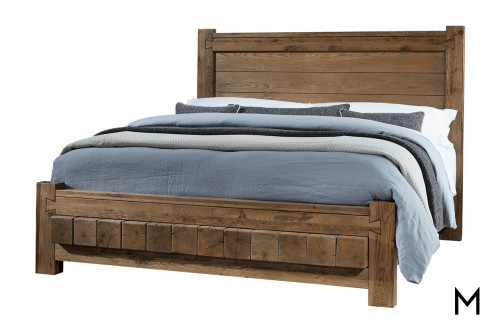 Darnell King Bed with 6x6 Inch Timber Footboard