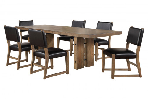Antares Seven Piece Dining Set with One Table and Six Side Chairs