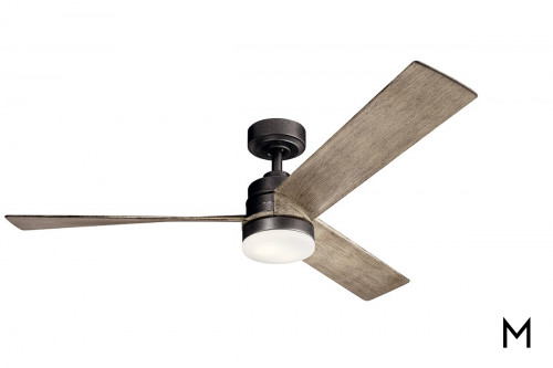 52" Square-Blade Lighted Ceiling Fan