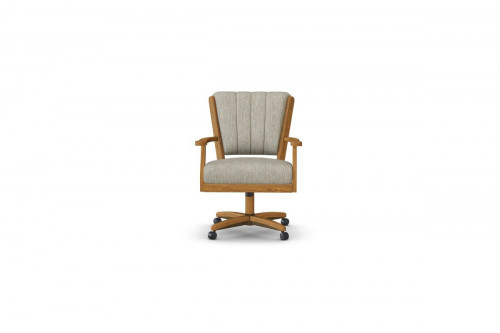 Flare Back Dining Chair with Casters