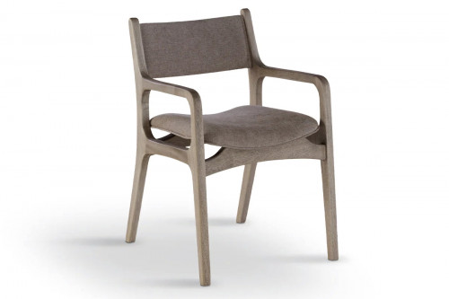 Vanda Arm Dining Chair with Cushioned Seat and Back