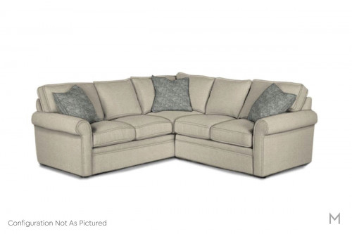 Brentwood Upholstered Sectional in Smoke