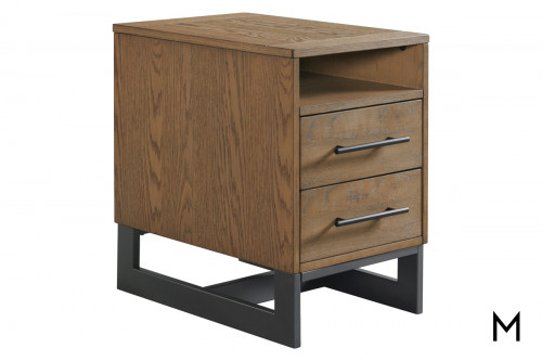 Evan Chairside Table with Two Drawers