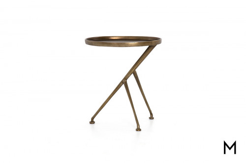 Schmidt Accent Table in Raw Brass