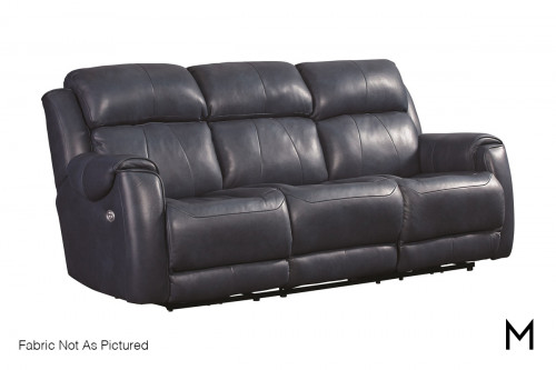 M Collection Safe Bet Power Reclining Sofa with Power Headrests