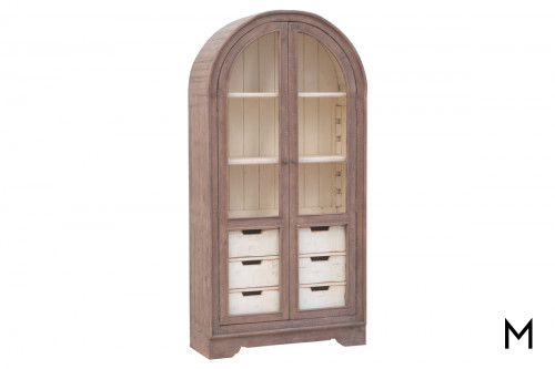 M Collection Farmhouse Display Cabinet