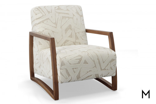 Morrisville Accent Chair with Exposed Wood Frame
