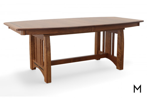 Asheville Boat Shaped Dining Table with Four 12" Leaves