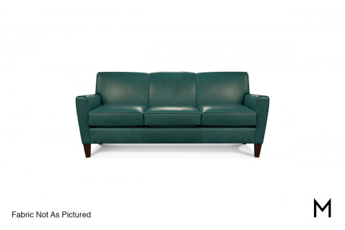 Leather Collegedale Sofa in Revelation Steel