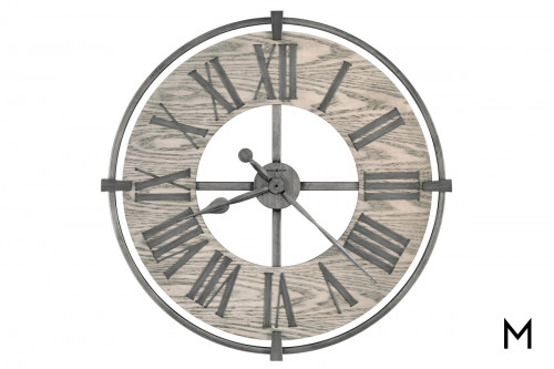 Wood and Iron Wall Clock
